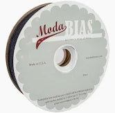 Bias Binding - 4809  Thatched Soft Black