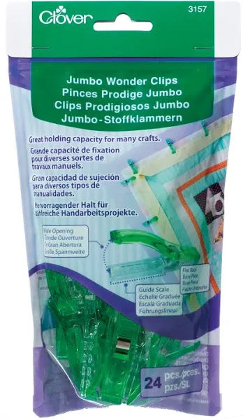 Jumbo Wonder Clips Box, 24 count