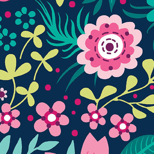 Wallflowers Navy 108" 1.75 yards