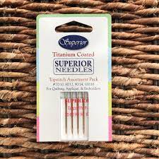 Needles, Titanium-Coated Topstitch Assortment Pack